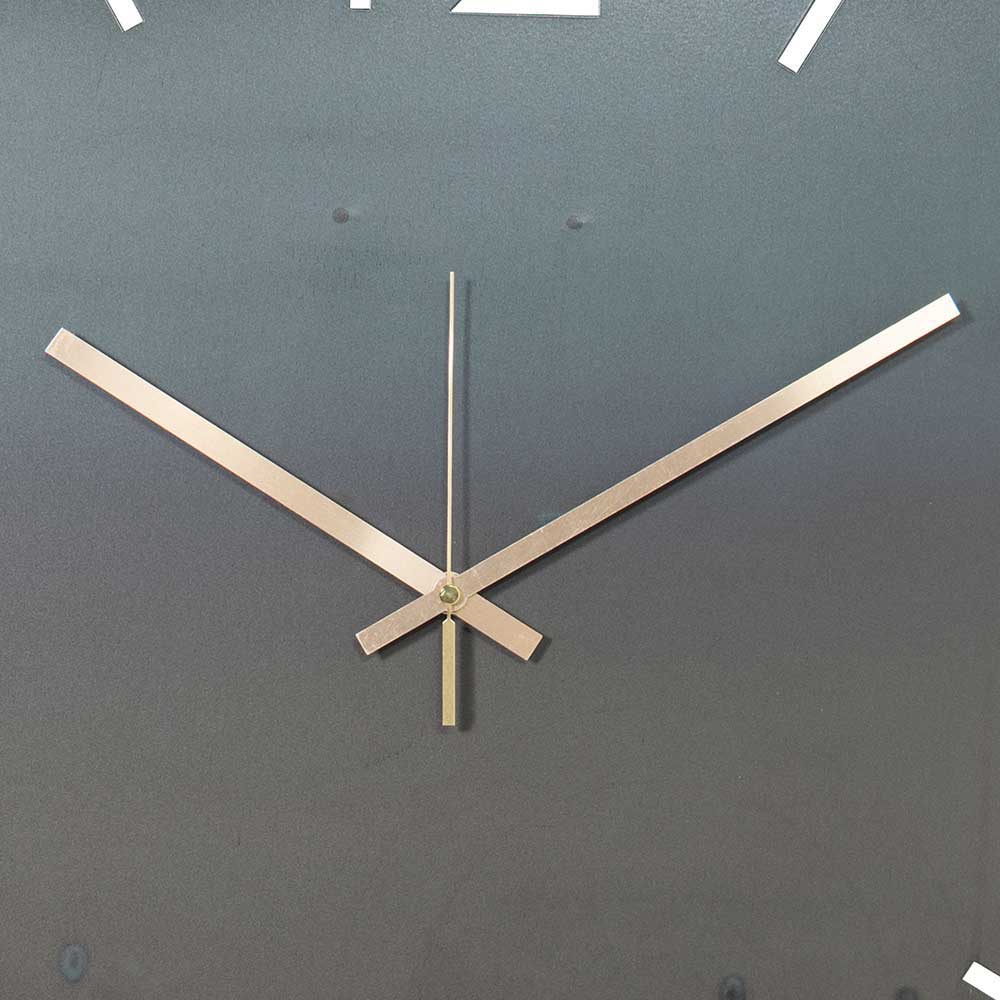 Moderne Wanduhr aus Stahl in Rund - Emsa