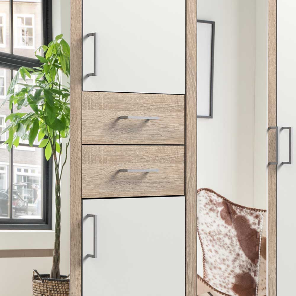 Moderner Kombi-Kleiderschrank in 2,25 m Breite - Merka