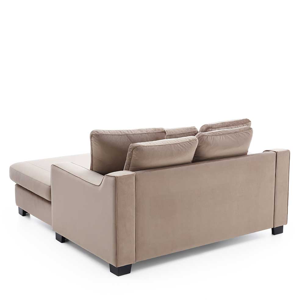 XXXL Sessel Love-Seat in Creme Samtvelours - Feel