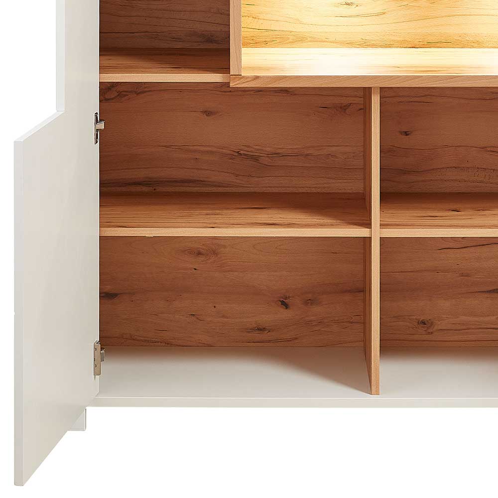 132x138x41 Highboard mit beleuchtetem Fach - Connassa