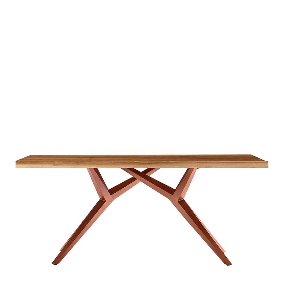 Design-Esstisch aus Altholz Teak - Canarie