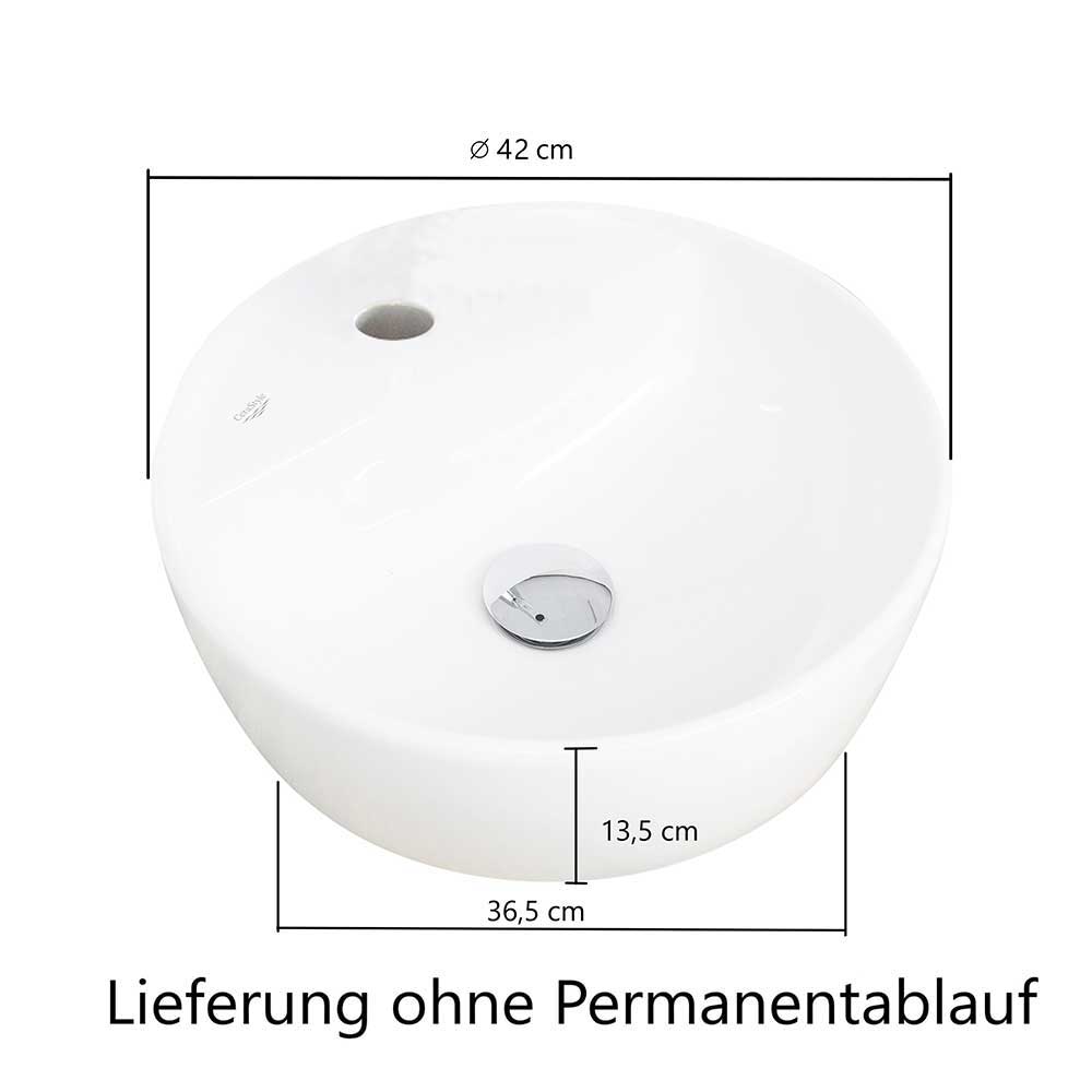 Badezimmermöbel mit zwei Waschbecken - Drumias (dreiteilig)