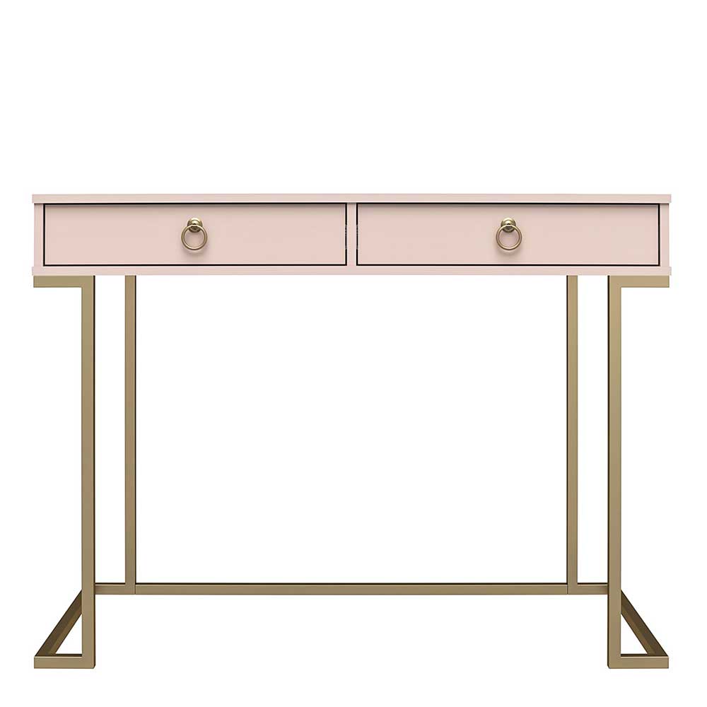 Design-Schreibtisch in Rosa und Messing - Liam