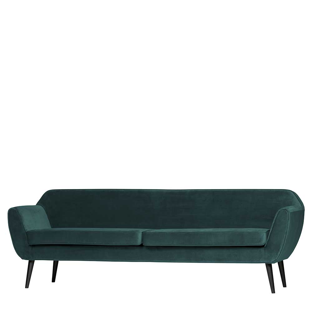 Wohnzimmer Viersitzer Couch in Petrol Blau - Matze