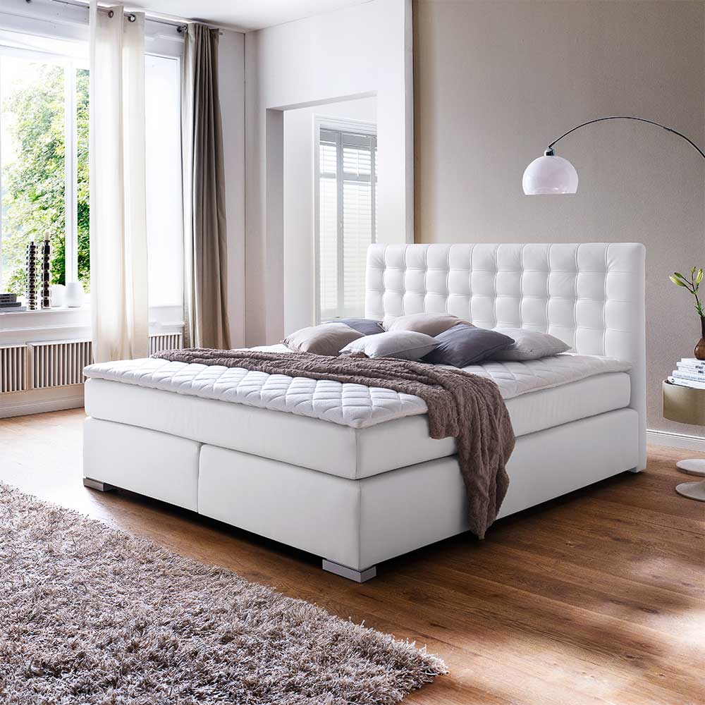 Boxspring Bett Alanie mit Taschenfederkern Matratze