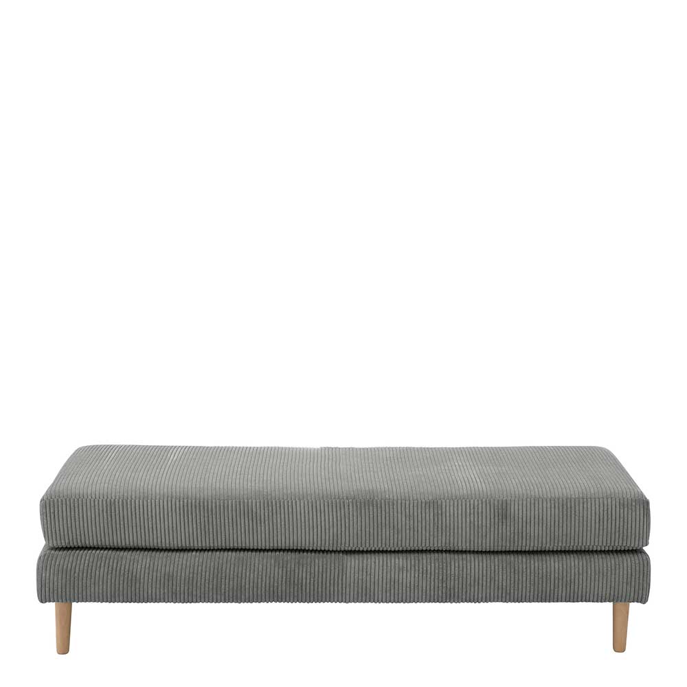 Scandi Chic Hocker in Anthrazit Cord - Lidio