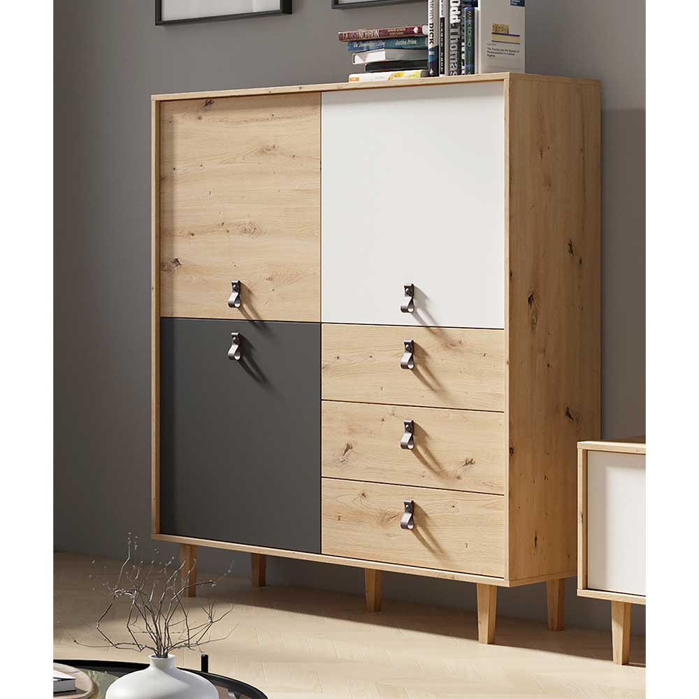 Wohnzimmer Highboard im Skandi Design - Grascon