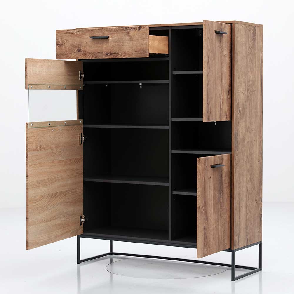 110x148x38 Highboard im Factory Style - Xindus