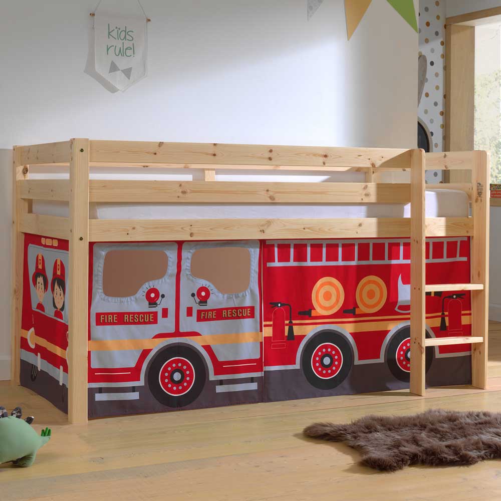 Spielbett Hochbett Feuerwehr für Kinder - Vienna