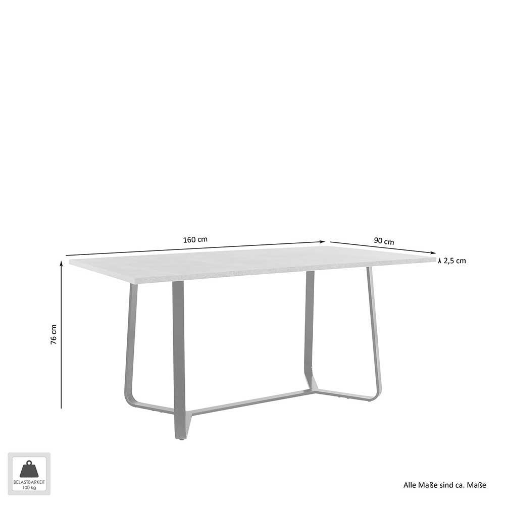 Design-Esstisch in Altholz Optik - Ponzet