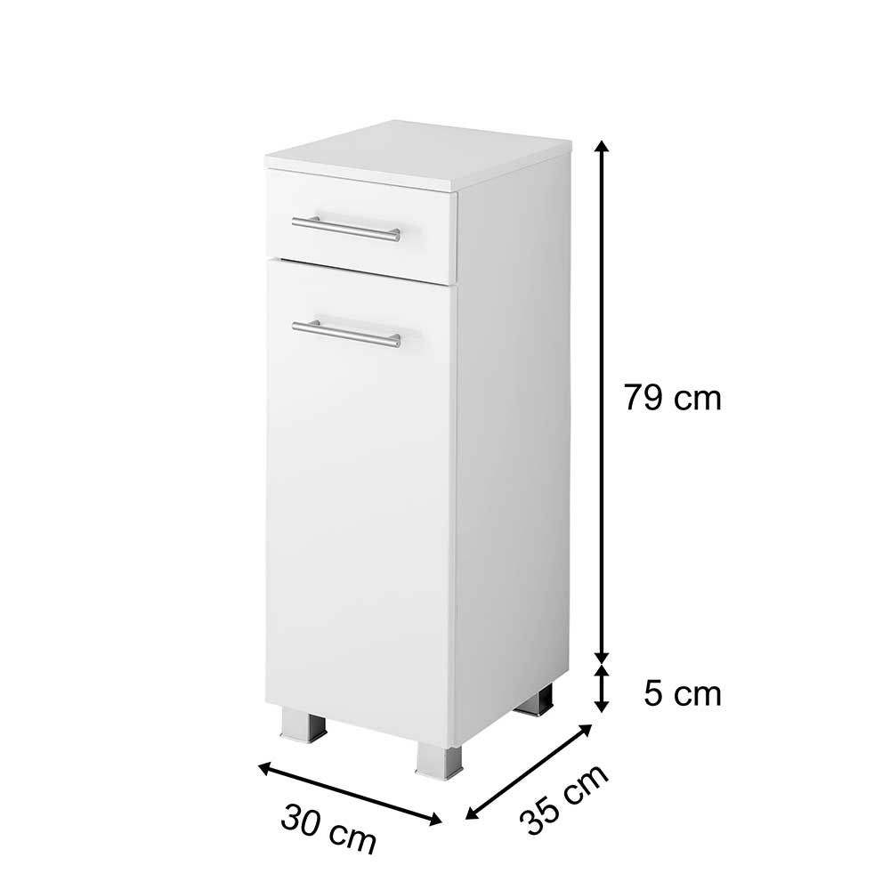 30x84x35 Hochglanz Unterschrank fürs Bad - Vohdan