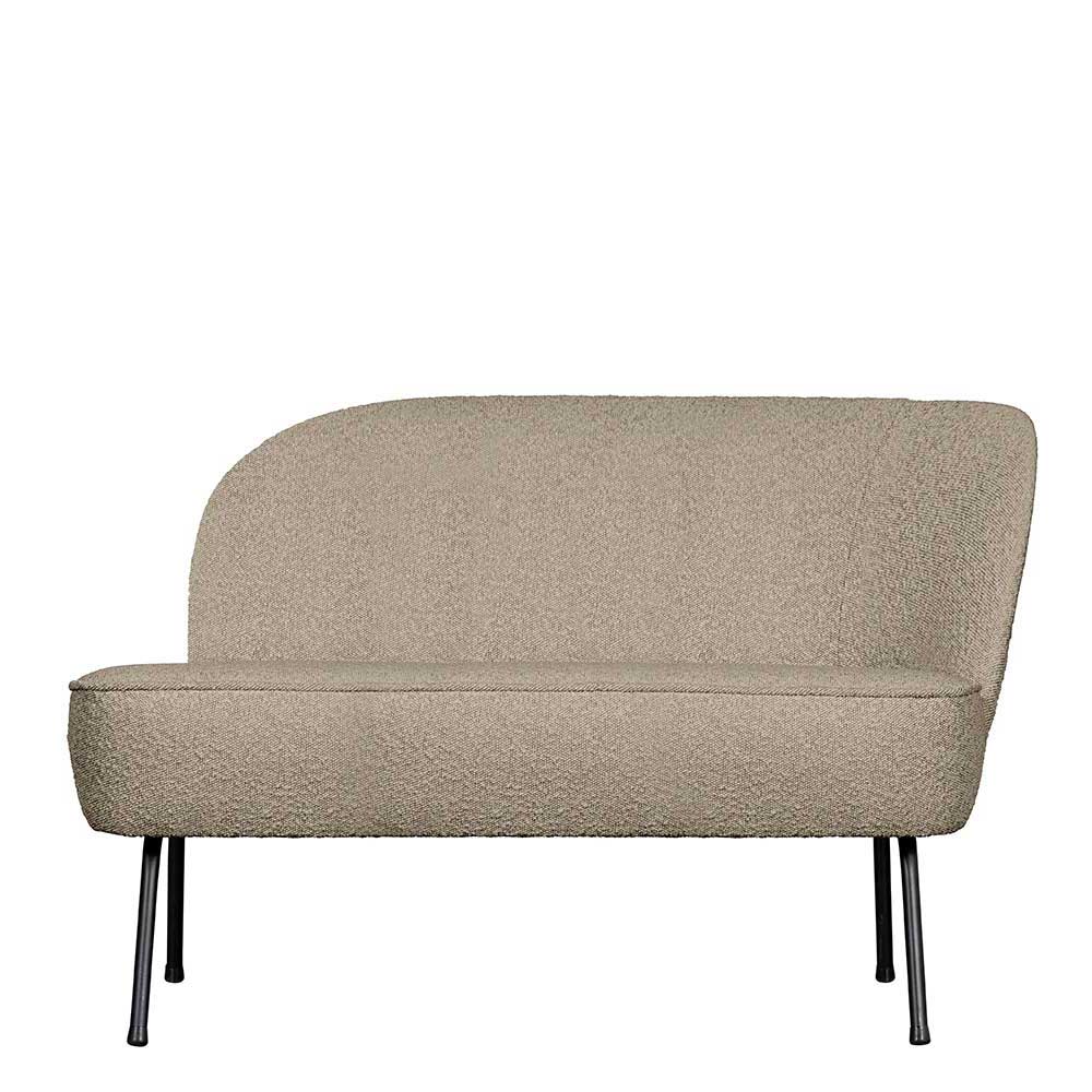 Loungesofa aus Boucle Stoff in Beige - Laderla