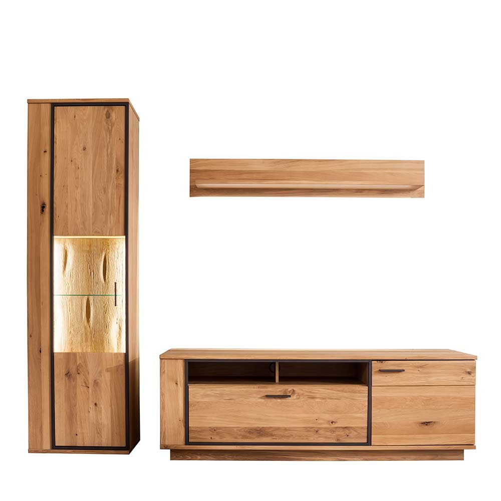 TV Board & Wandboard & Schrank Set - Vedreda (dreiteilig)