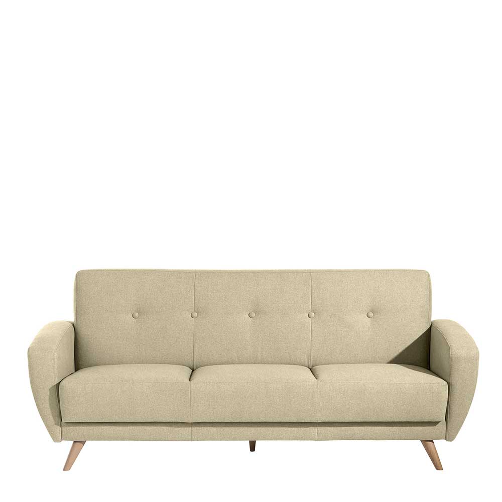 Bettcouch in Beige Microfaser - Vilarila