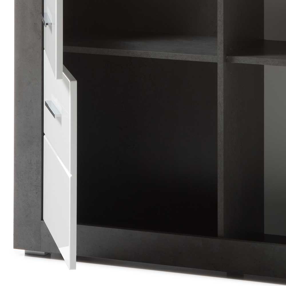 3-türiges Highboard mit Glas Einsatz - Istensa