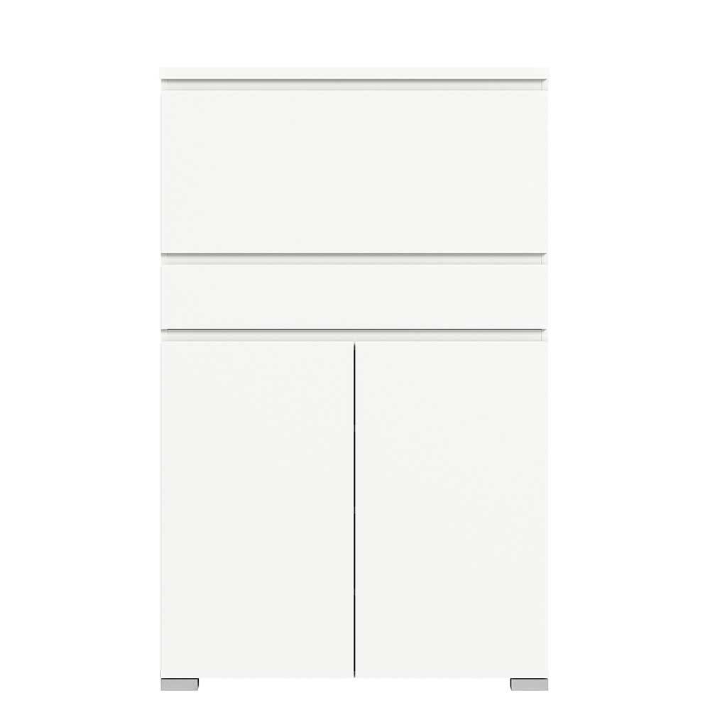 95x152x27 cm Schrank für Schuhe modern - weiß - Dany