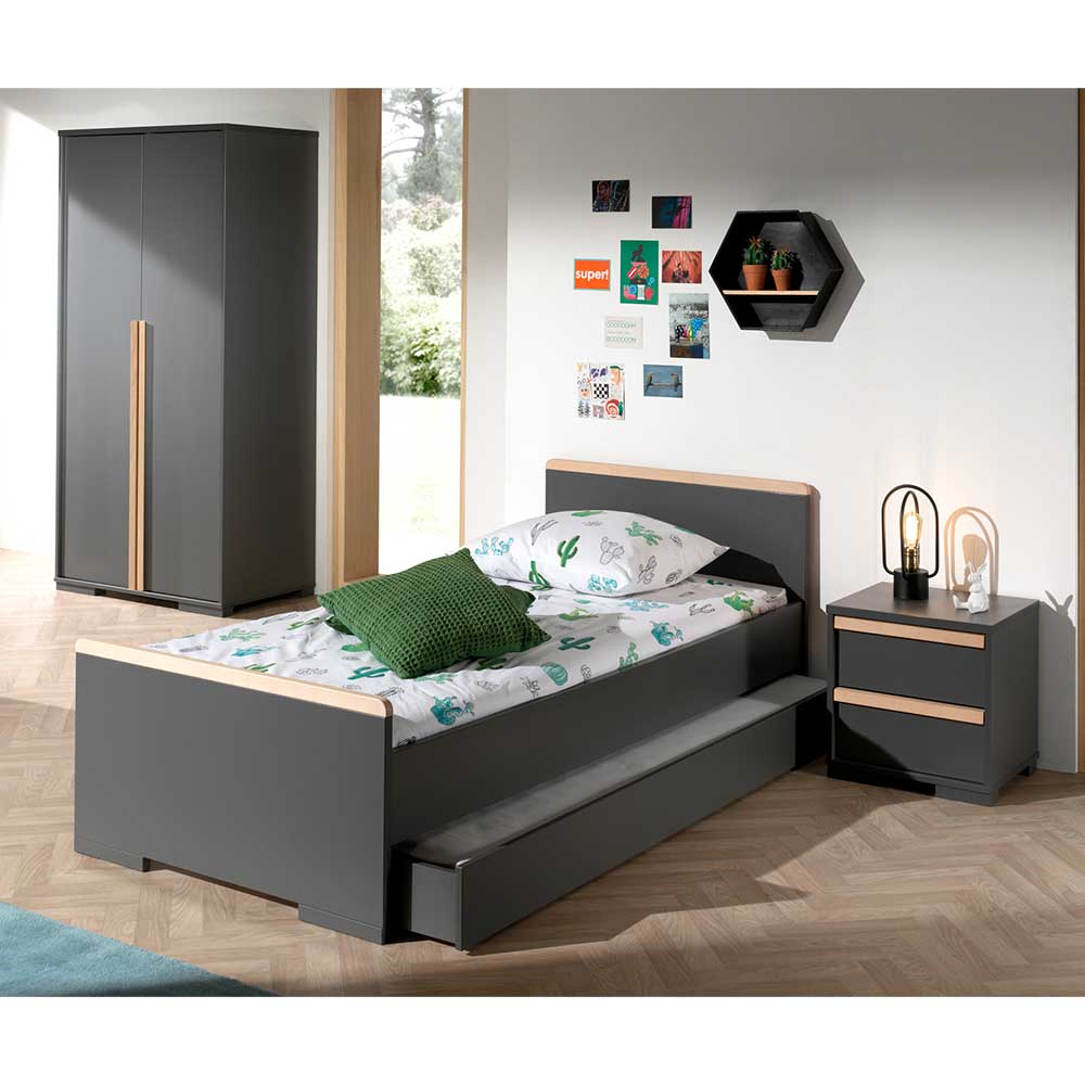 Jugendbett Anlage & Schrank - Navlius (dreiteilig)