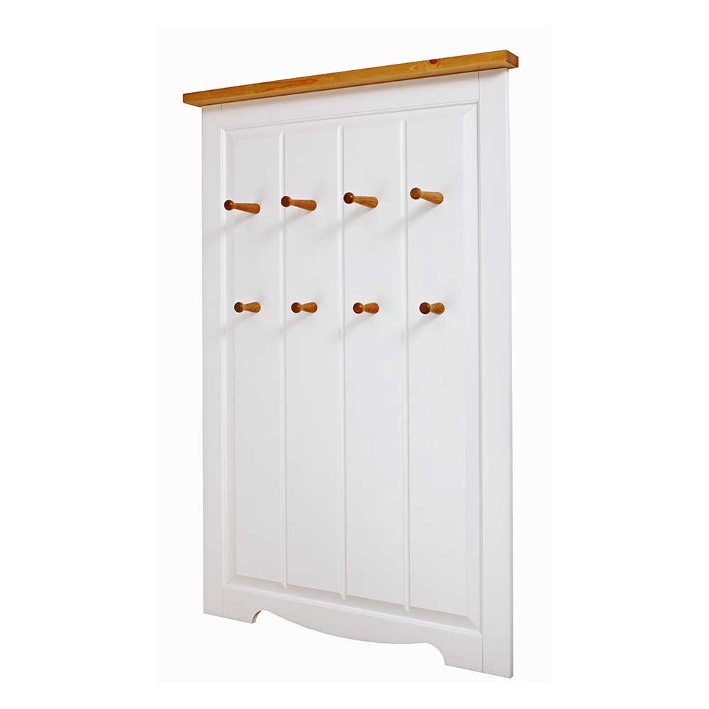 Zweifarbige Holzgarderobe im Country Style - Ribeiro