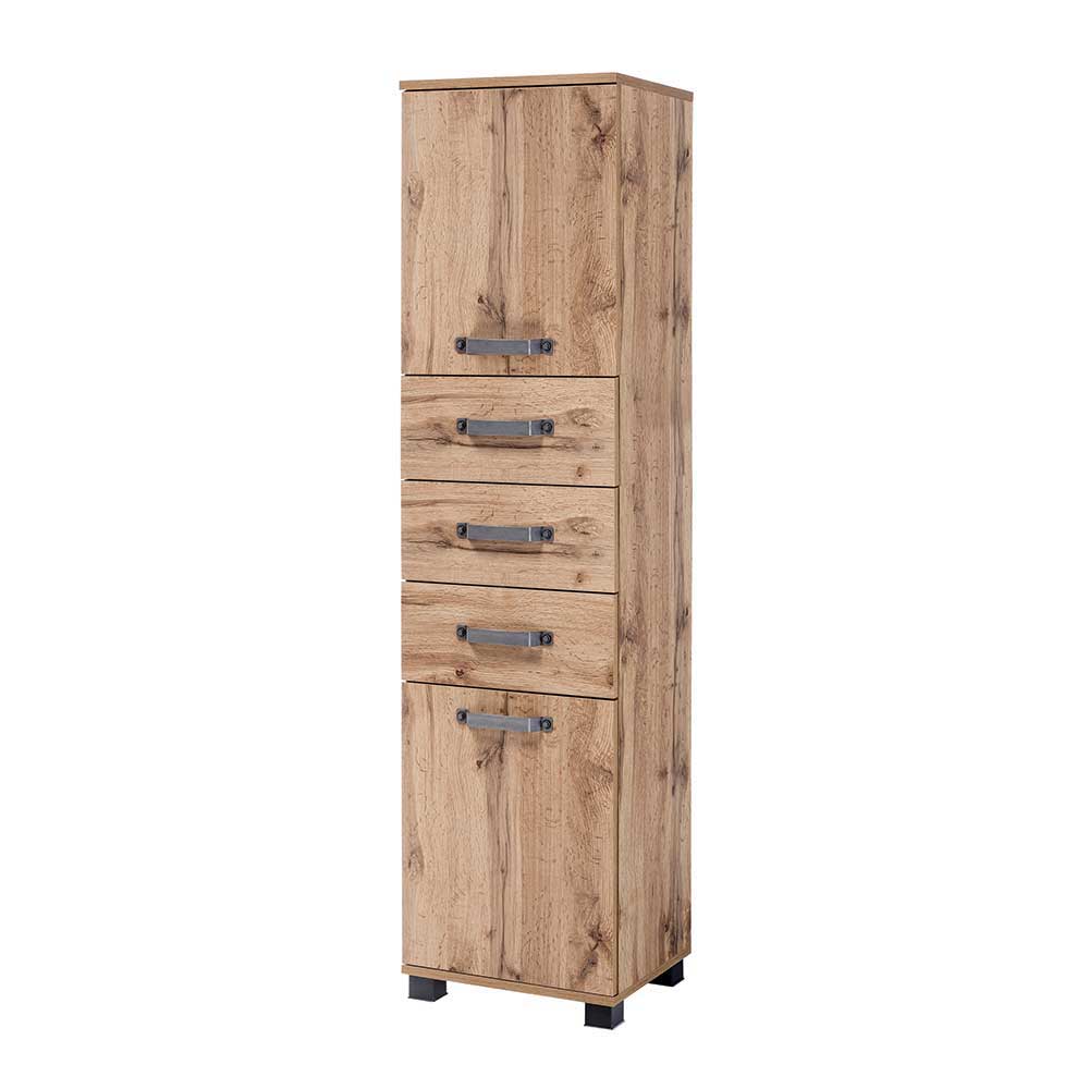 40x164 Badschrank mit 3 Schubladen - Iskro