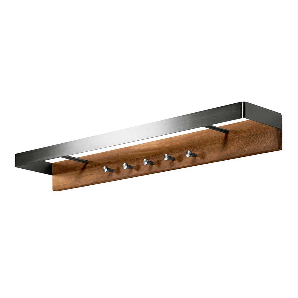 Edle Design-Wandgarderobe aus Edelstahl - Lylian