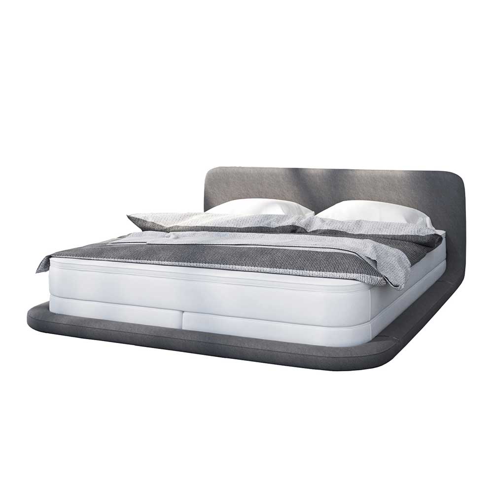 Material Mix Boxspringbett mit LED Licht - Yukons