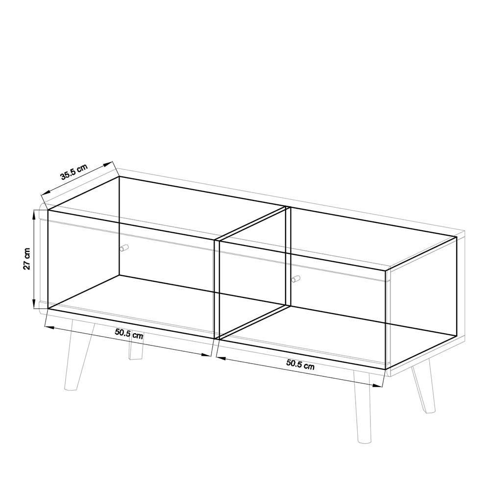 Set Skandi Möbel fürs Wohnzimmer - Cablos (vierteilig)