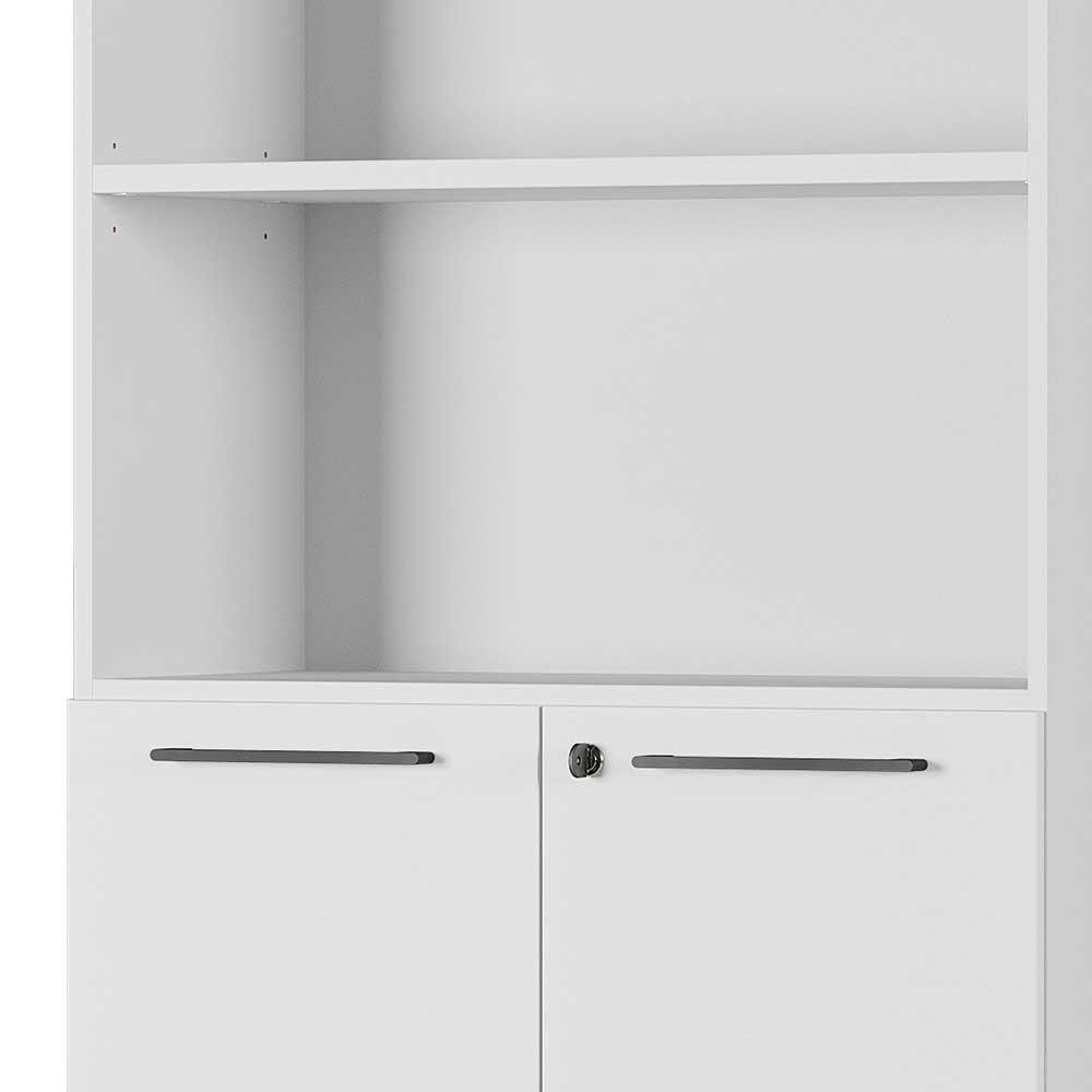 80x197x40 Büro Schrank mit 2 Fächern & 2 Türen - Ofledio