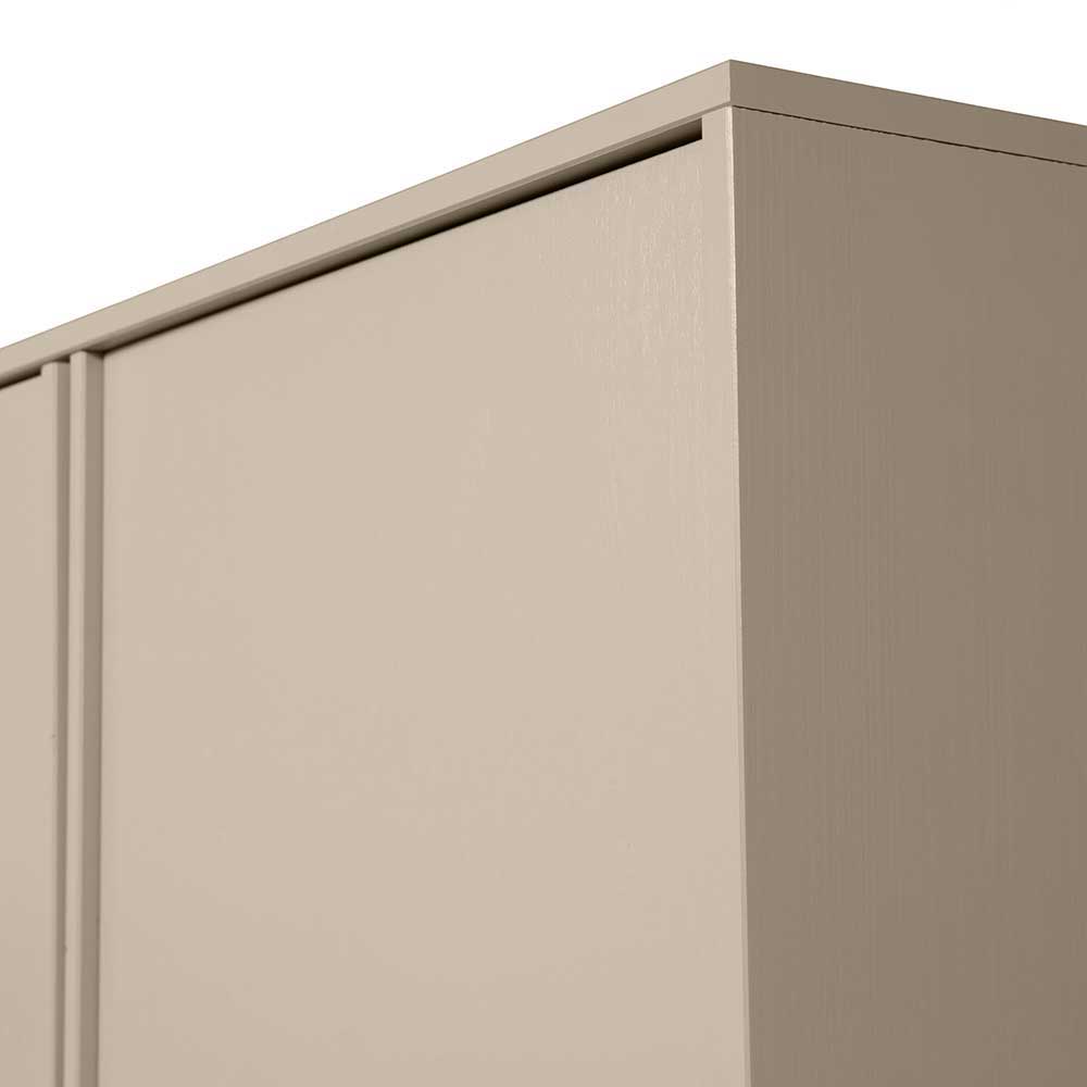 100x200x58 Kleiderschrank aus Kiefer in Grau - Career