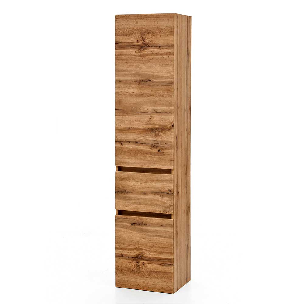 Bad Seitenschrank in Holz Optik Wildeiche - Iliam