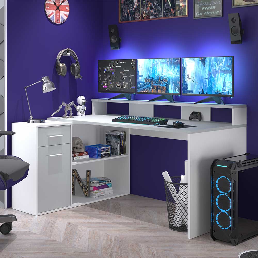 Gamer PC Tisch flexibel aufstellbar - Clarendon