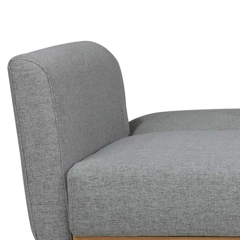 Hellgraues 3er Klappsofa im Skandi Design - Belinda