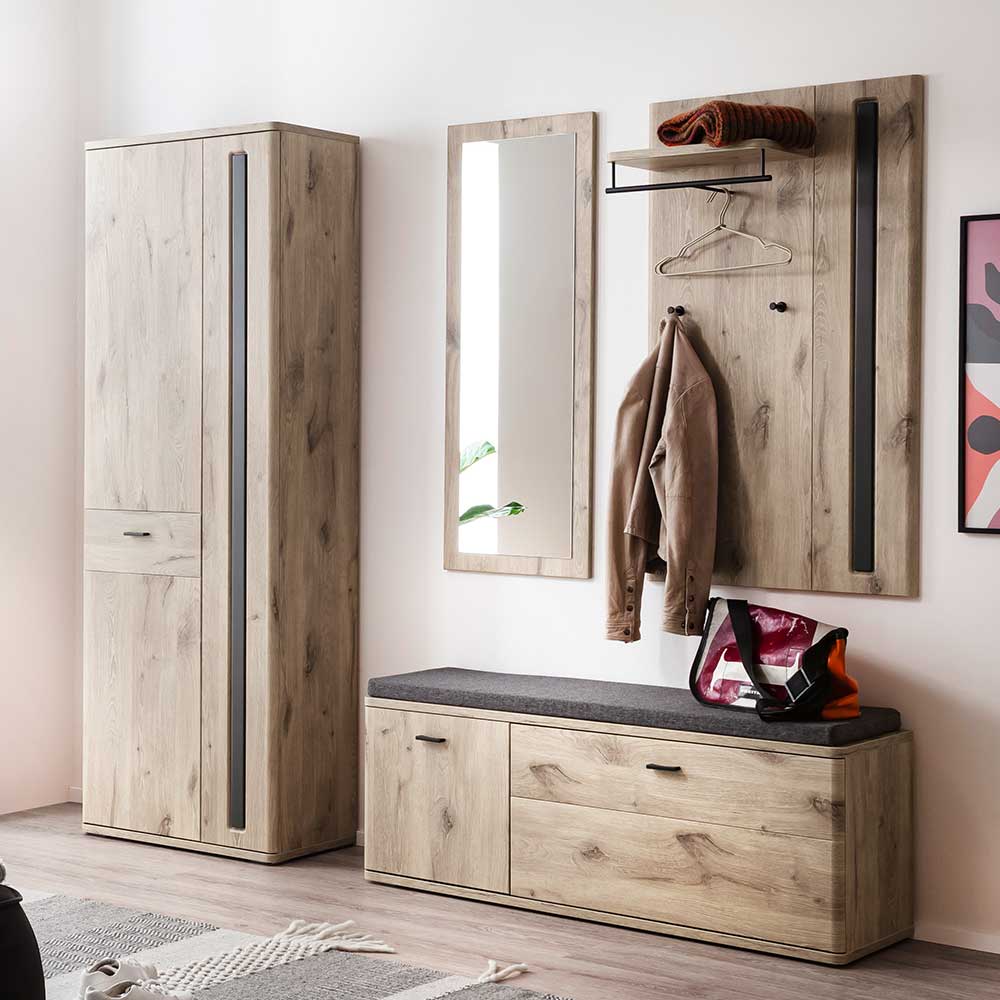 Garderobe Flurmöbel Set modern - Baiamare (vierteilig)