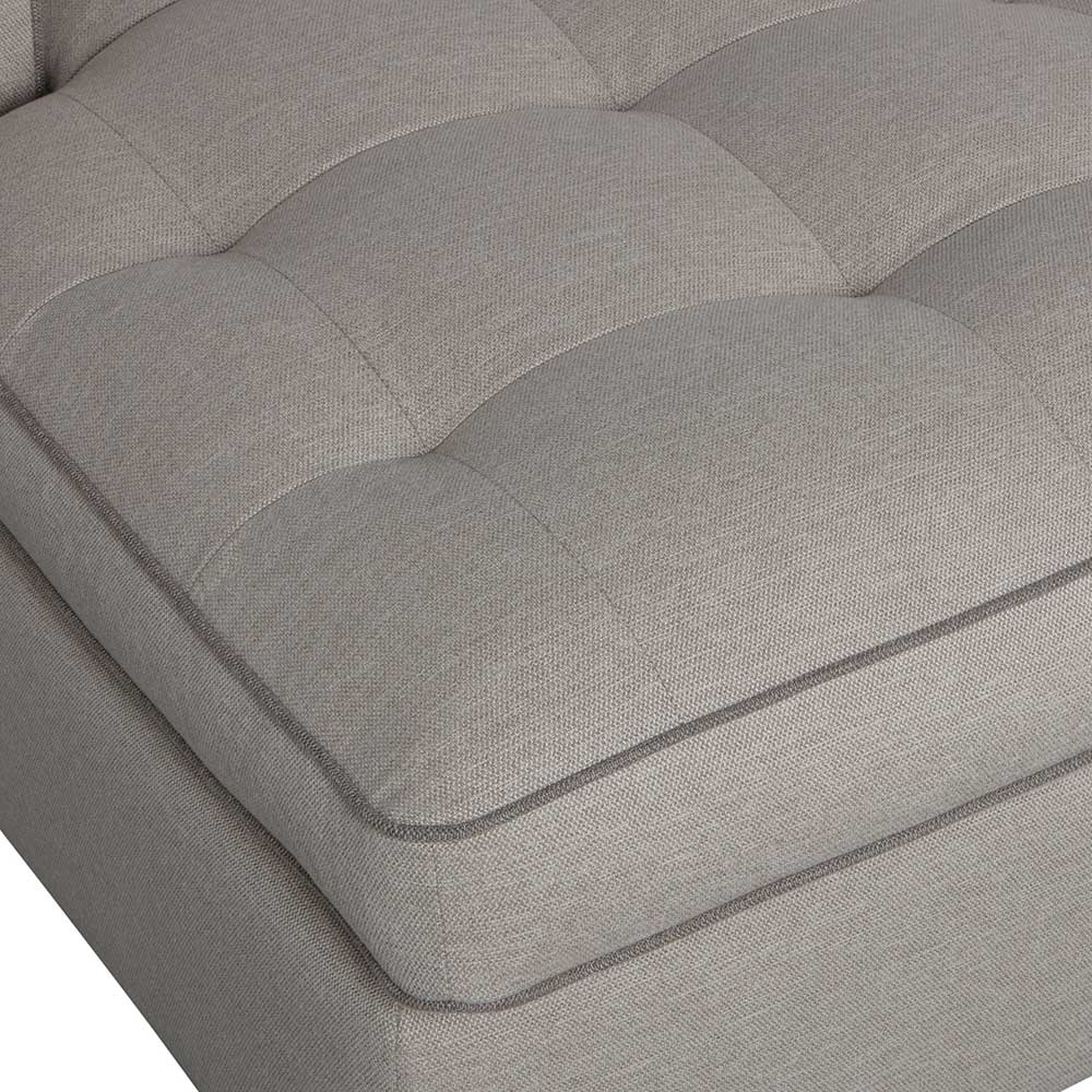 Ecksofa in Beige Stoff - Skandi Design - Cuanamo