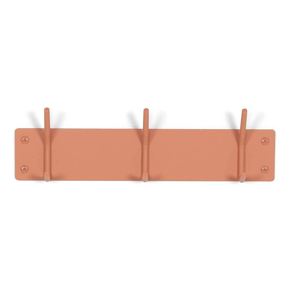 Wandgarderobe pulverbeschichtet in Terracotta - Harras