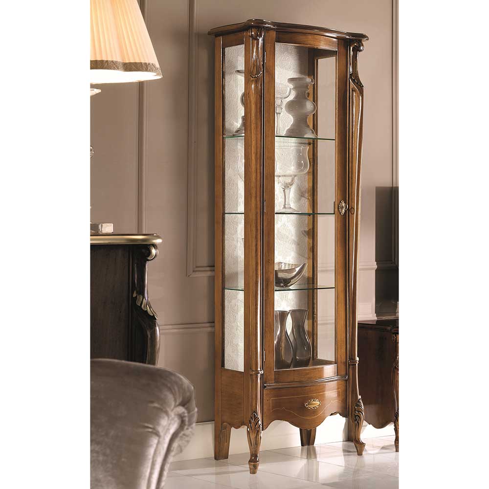 61x183x39 Klassische Vitrine im Italienischen Stil - Carlenna