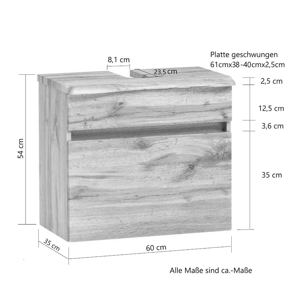 Badezimmerblock Schrank Set - Agiruan (vierteilig)