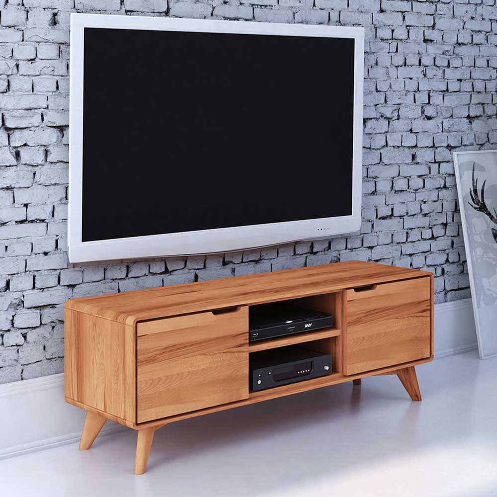 134x48x40 TV Möbel aus Kernbuche Massivholz - Junola