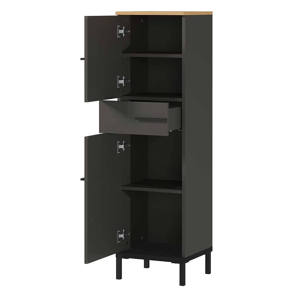 Moderner Badezimmerschrank 125 cm hoch - Lucrino