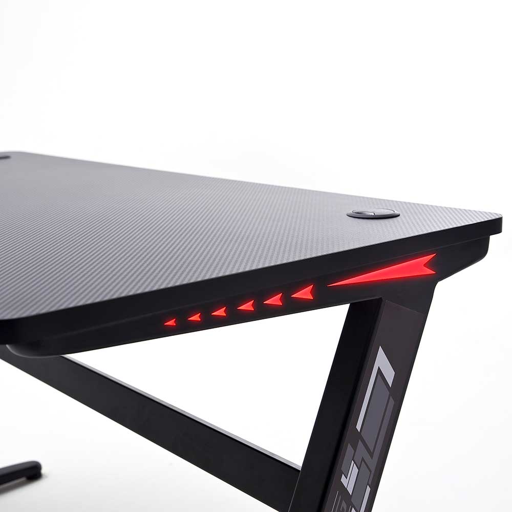 Cooler Designtisch für PC mit LED Beleuchtung - Jainey