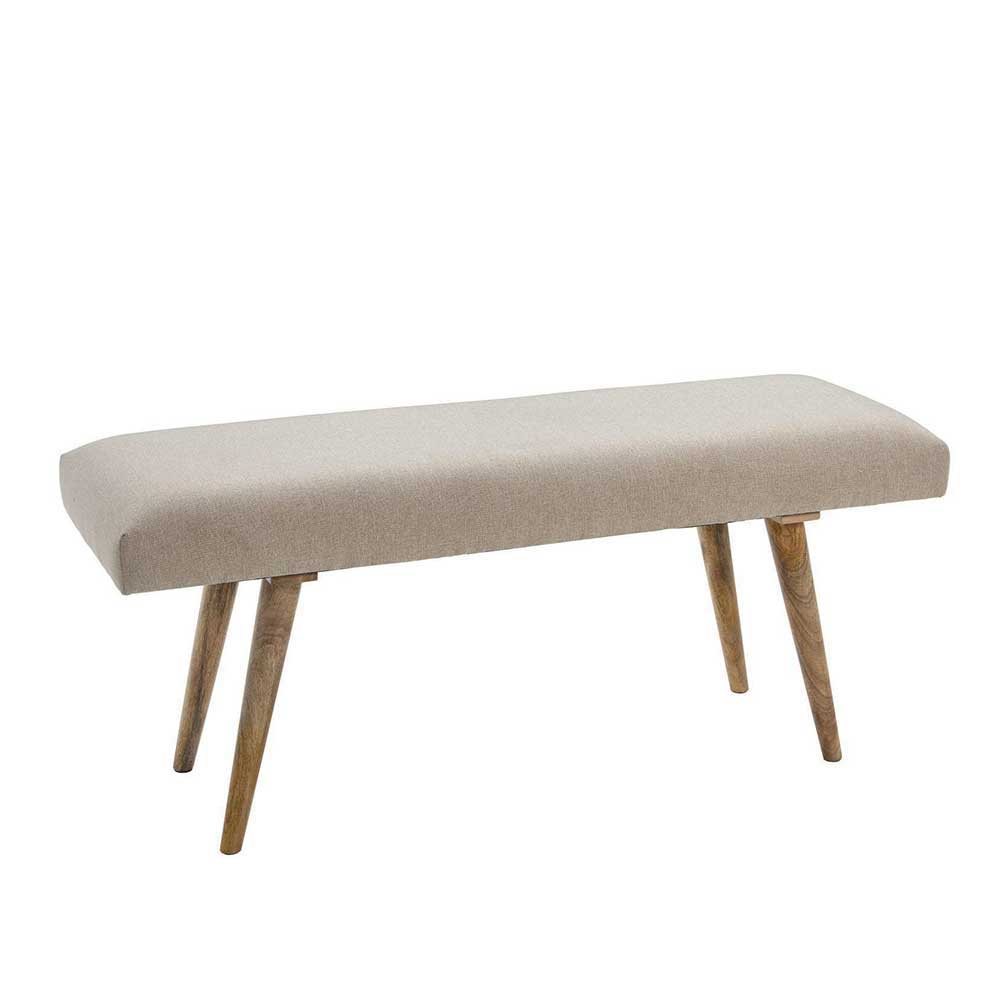 Wohnraum Retro Polsterbank in Beige - Vergavo