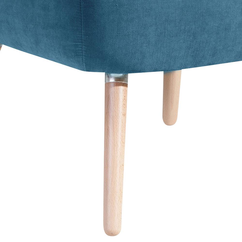 Sessel in Petrol Blau Velours - Curedo