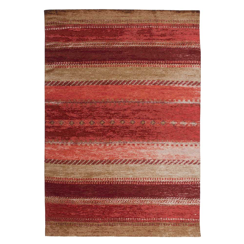 Ethno Style Teppich in Rot Beige - Bilbaos