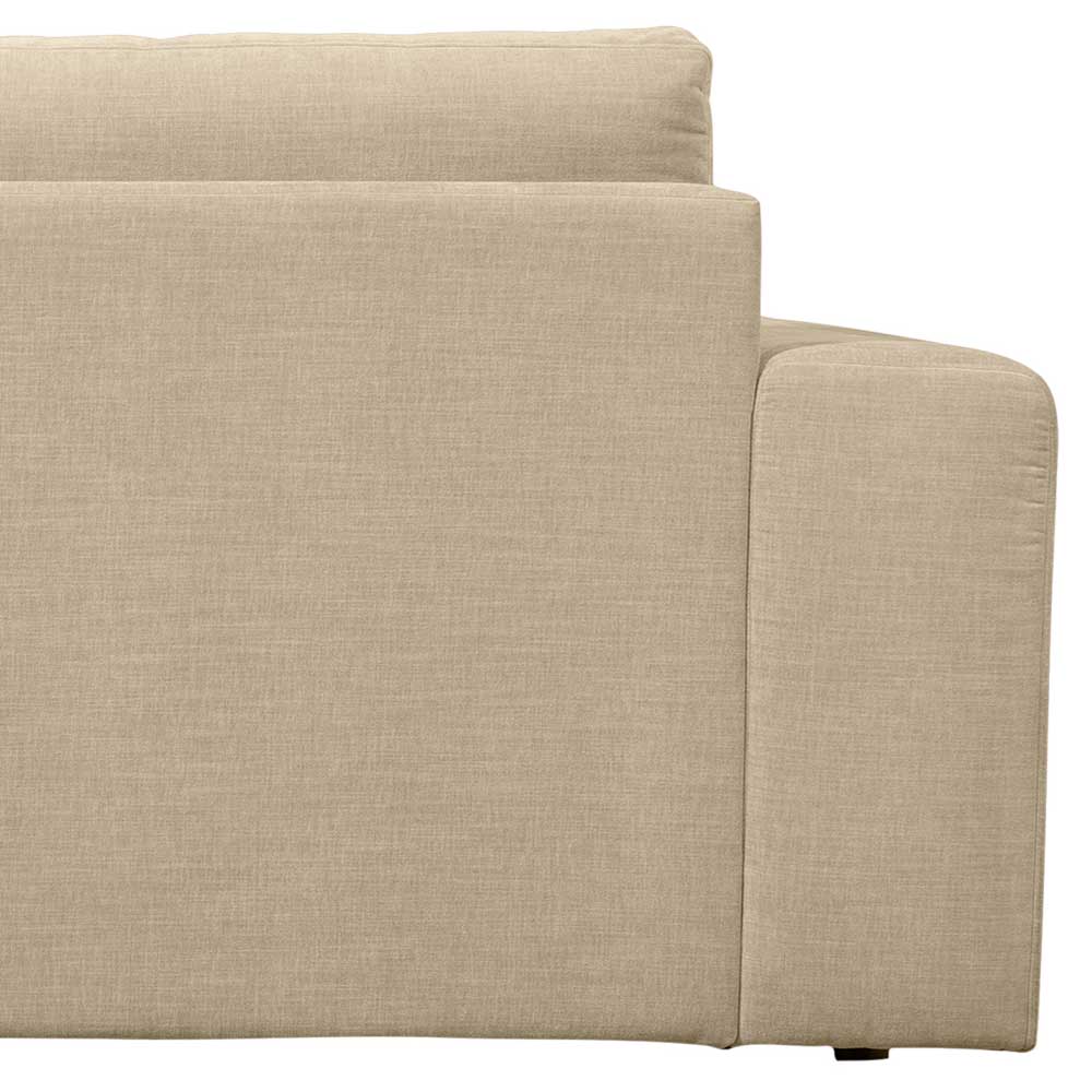 Wohnzimmersofa in Beige Webstoff - Iljana