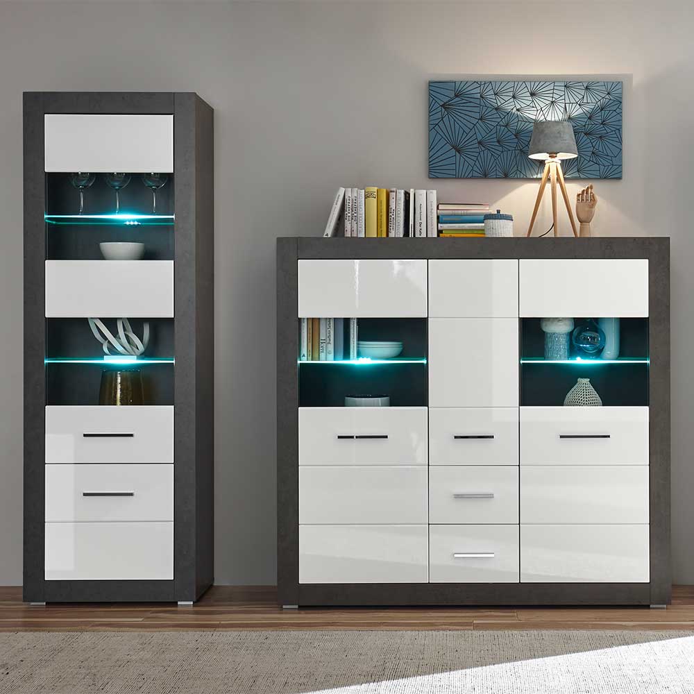 Wohnzimmer Schrank Set modern - Istensa I (zweiteilig)