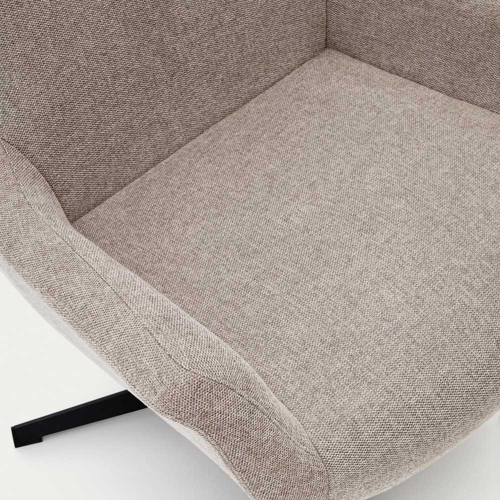 Chenille Loungesessel drehbar - Marocana