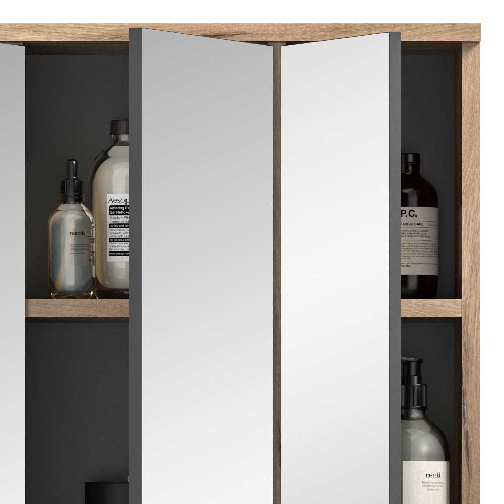 Bad Oberschrank mit Spiegeltüren 60 cm breit - Depart