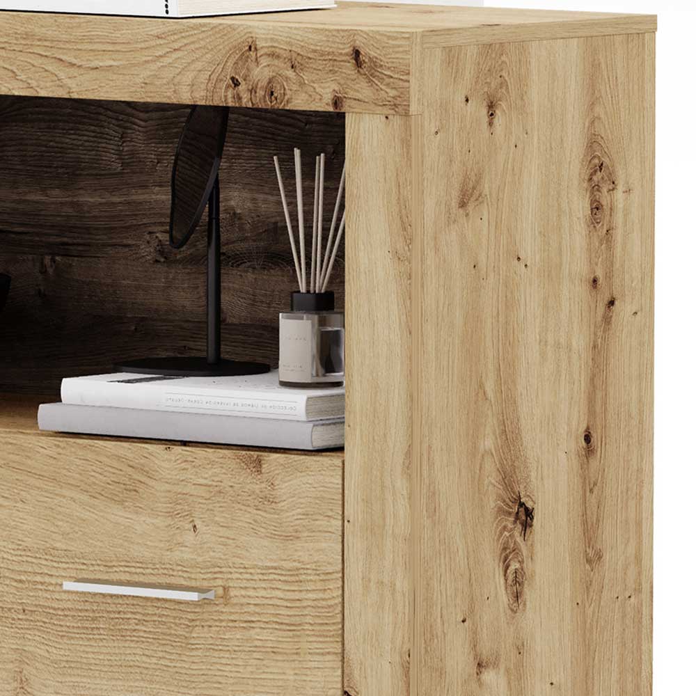 Highboard in Wildeiche und Eiche Dunkel - Phil