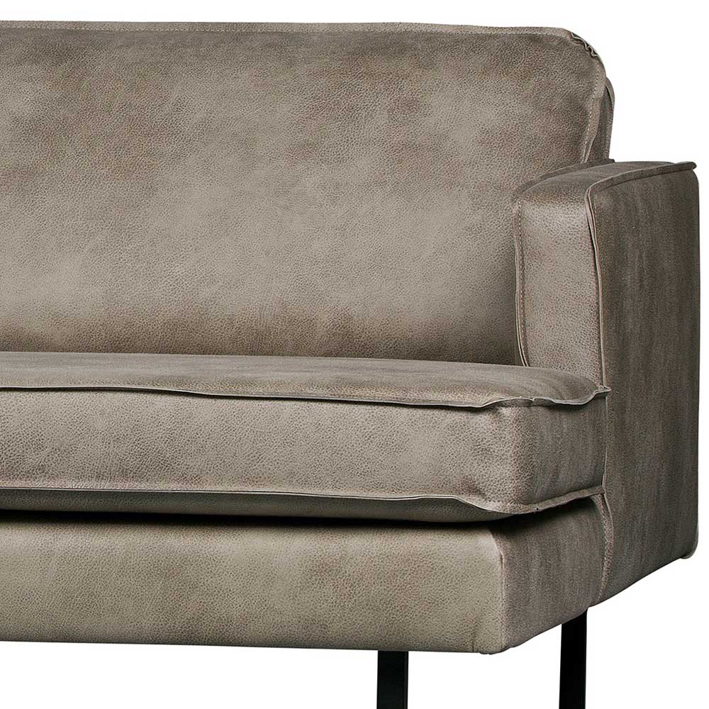 Kunstleder Ecksofa mit Armlehnen - Patria