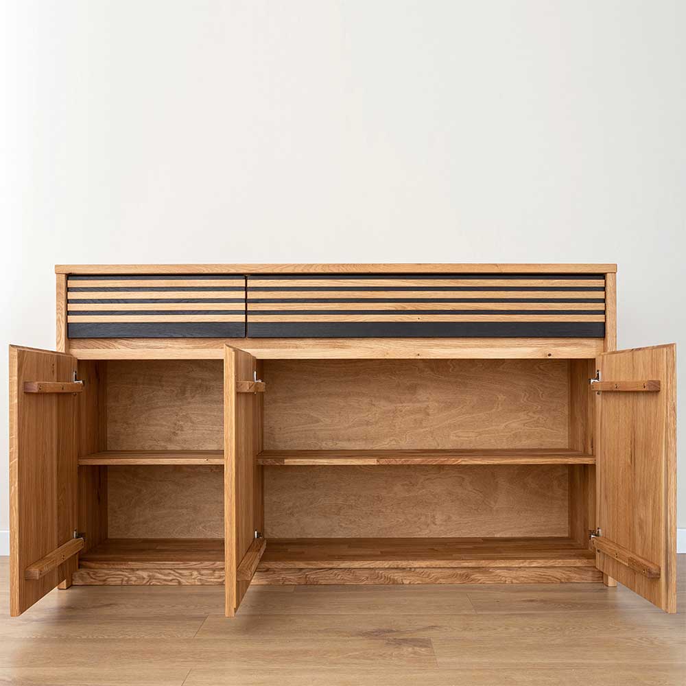 150x88x42 Massivholz Sideboard aus Eiche - Agusto