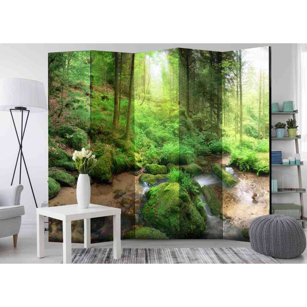 Leinwand Raumtrenner Wald Landschaft - Habanna